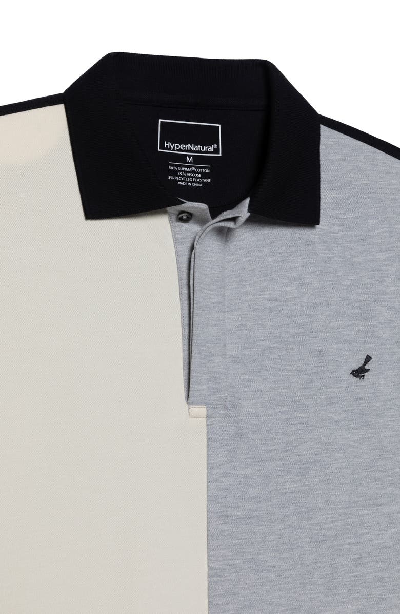 Hypernatural Eclipse Supima<sup>®</sup> Cotton Blend Polo, Alternate, color, White Multi