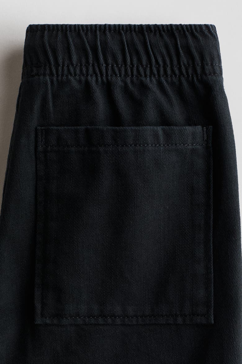 Cotton Twill Joggers, Alternate, color, Black