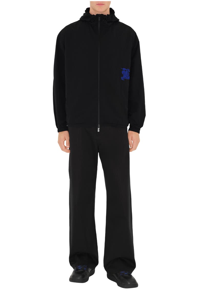 Burberry Nylon Jacket, Main, color, Black