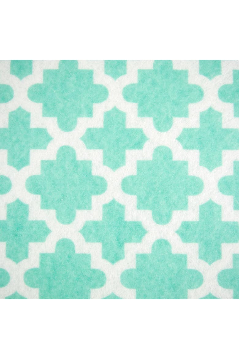 Lattice Print Reusable Shelf Liner Set/2, Alternate, color, Aqua