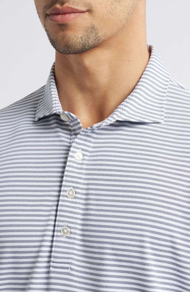 johnnie-O Stetsons Stripe Performance Polo, Alternate, color, Navy