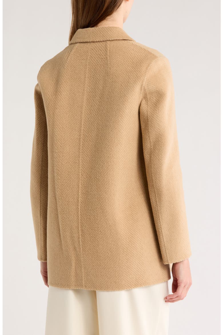 Sileena Chevron Wool Coat, Alternate, color, PALOMINO