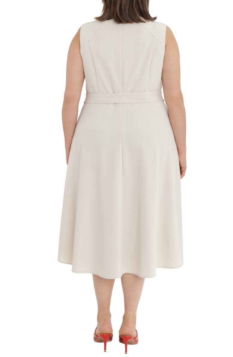 Maggy London Seamed Sleeveless Fit & Flare Midi Dress, Alternate, color,