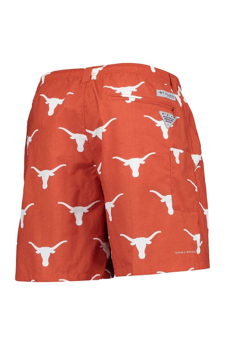 Columbia Men's Columbia Texas Orange Texas Longhorns PFG Backcast II Omni-Shade Hybrid Shorts, Alternate, color, Burnt Orange