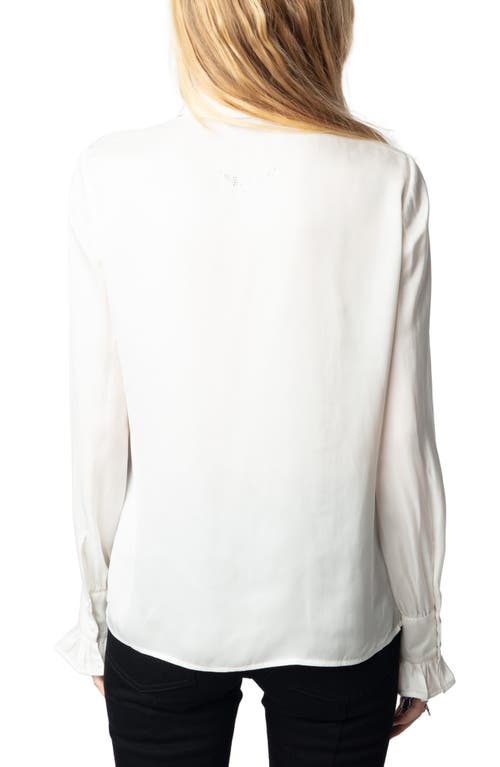 Zadig & Voltaire Thely Satin Shirt In Judo