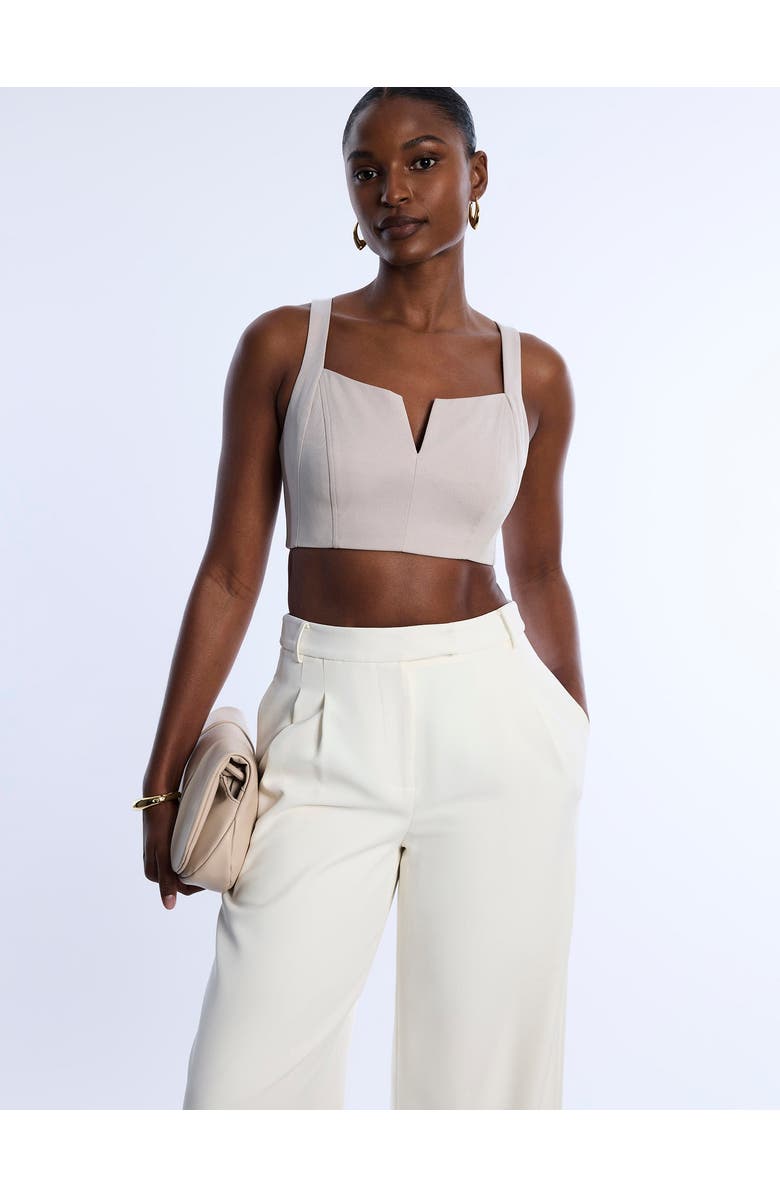 BCBGMAXAZRIA Pleat Front Wide Leg Pant, Alternate, color, 