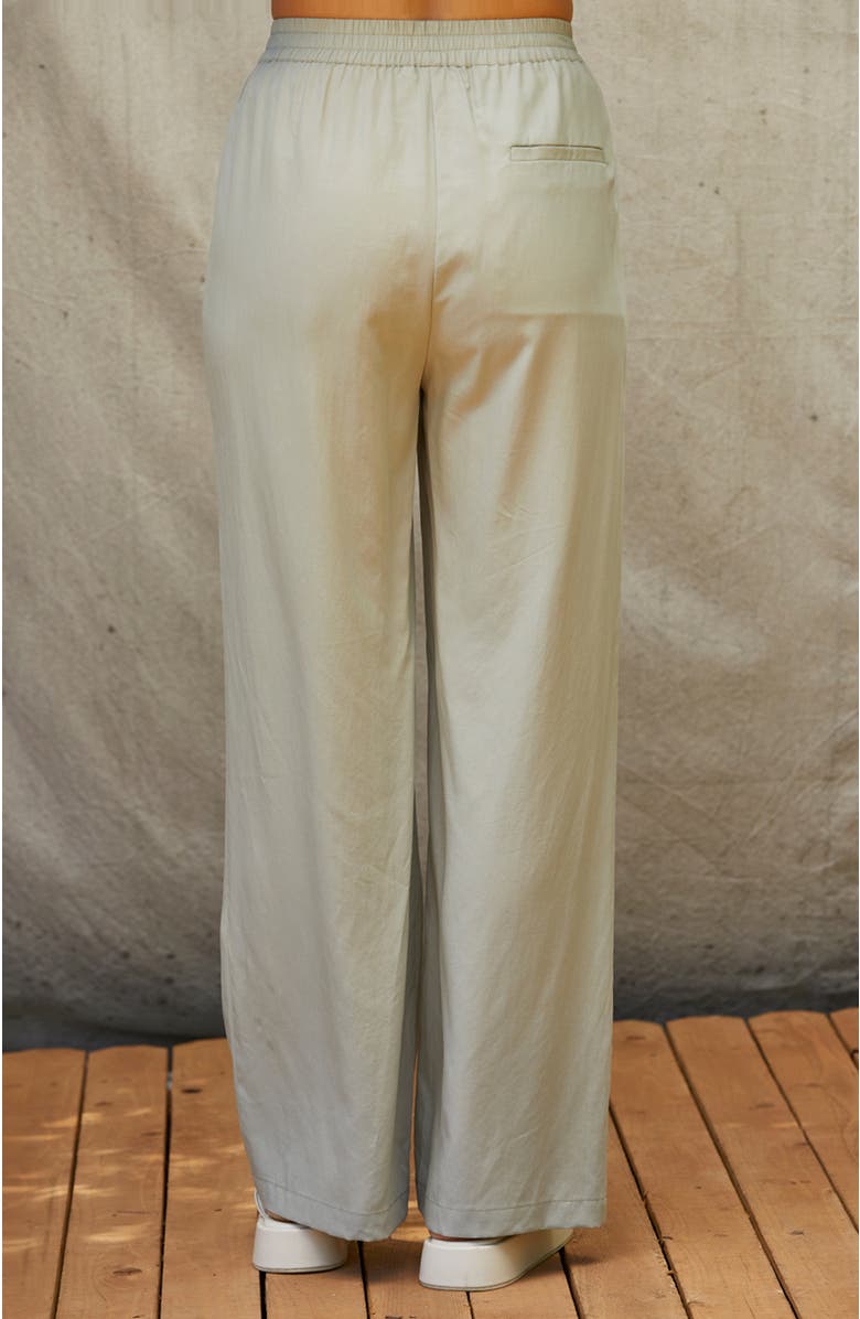 CRESCENT Tencel Blend Pull-On Pants, Alternate, color, Eucalyptus