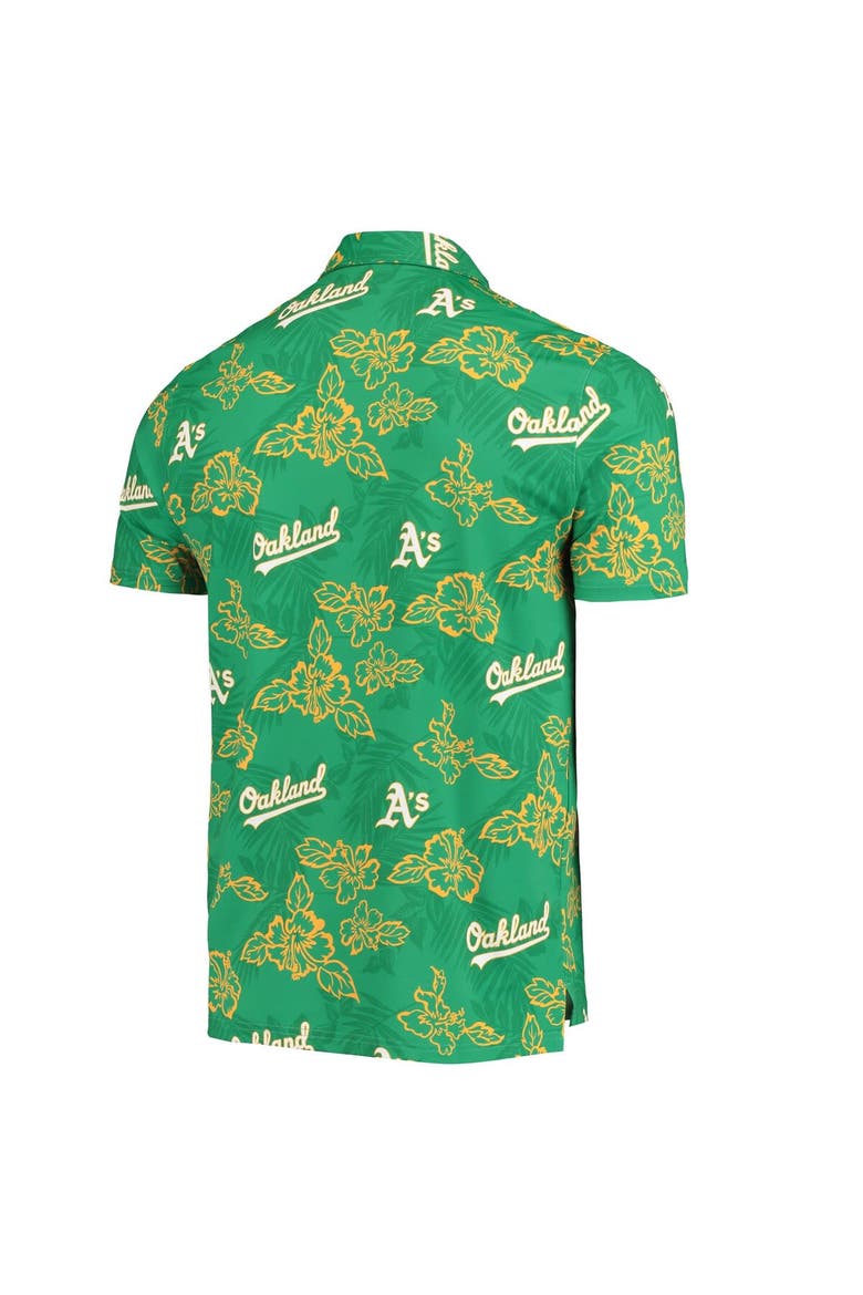 Men's Reyn Spooner Green Oakland Athletics Performance Polo, Alternate, color, Green