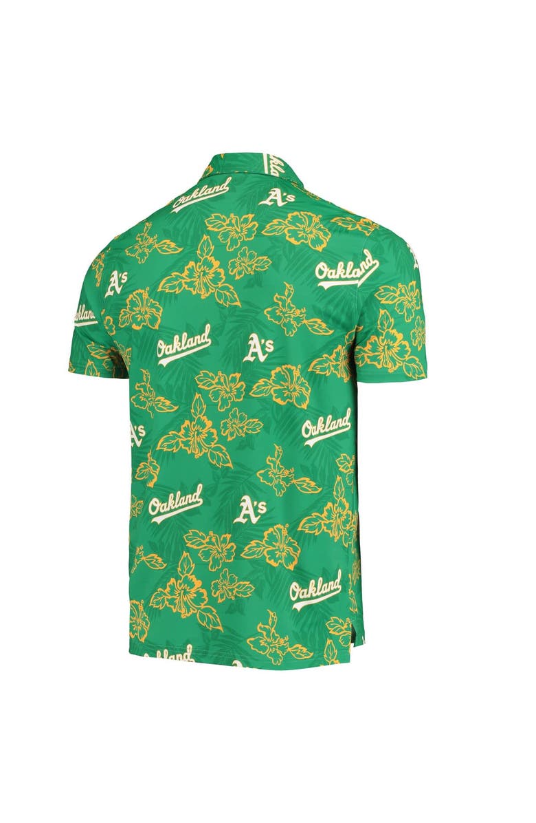 Reyn Spooner Men's Reyn Spooner Green Oakland Athletics Performance Polo, Alternate, color, Green