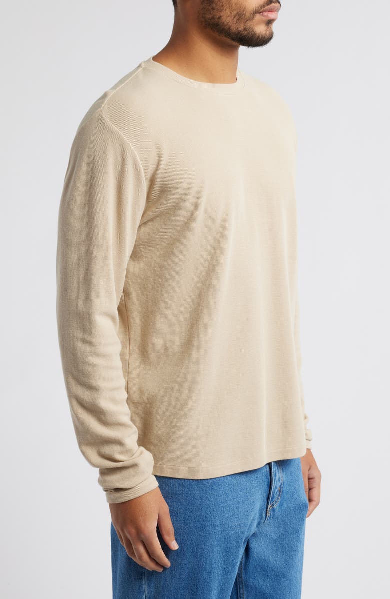 NN07 Clive Long Sleeve Waffle Knit Tee, Alternate, color, White Pepper