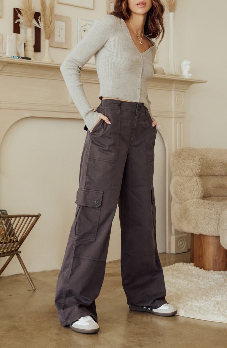 BP. Rib Crop Cardigan, Alternate, color, 