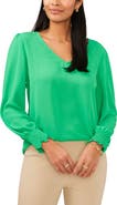 Chaus Smocked Cuff Top