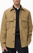 MANGO Wool Blend Overshirt