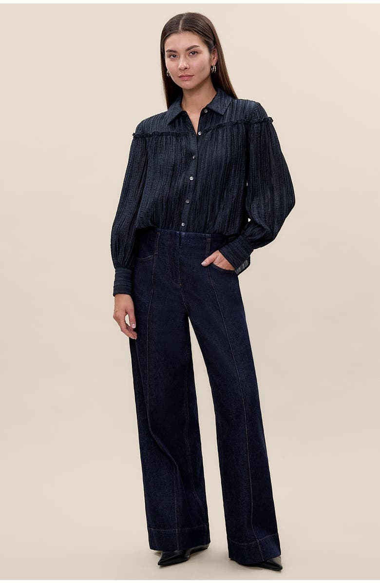 Rebecca Taylor Olivia Blouse, Alternate, color, Graphite