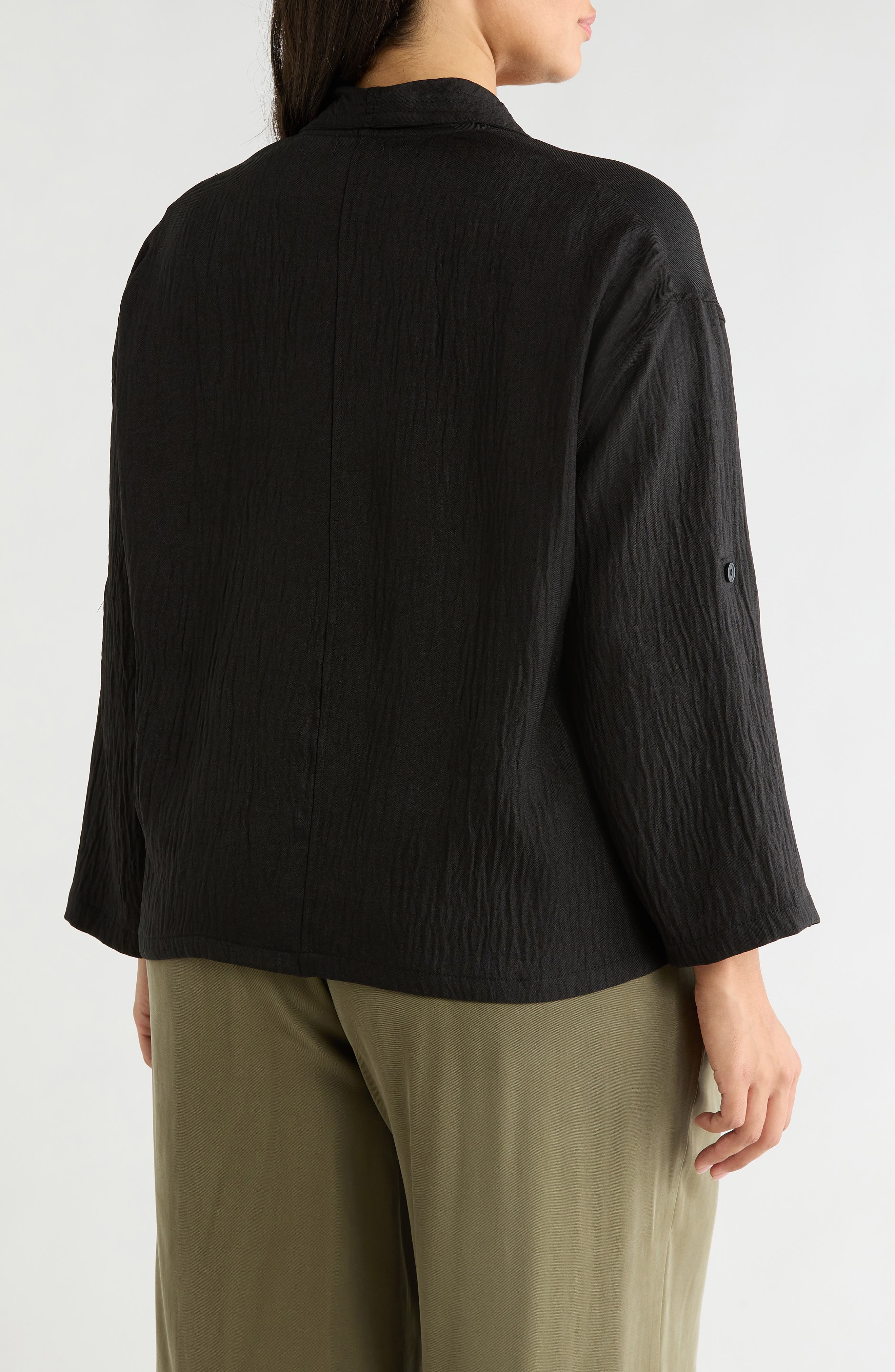 Textured Open Front Jacket - image 2