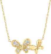 EFFY Diamond Butterfly Pendant Necklace