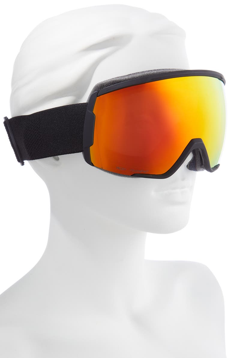 Smith Proxy Snow Goggles, Alternate, color, Black Red Mirror