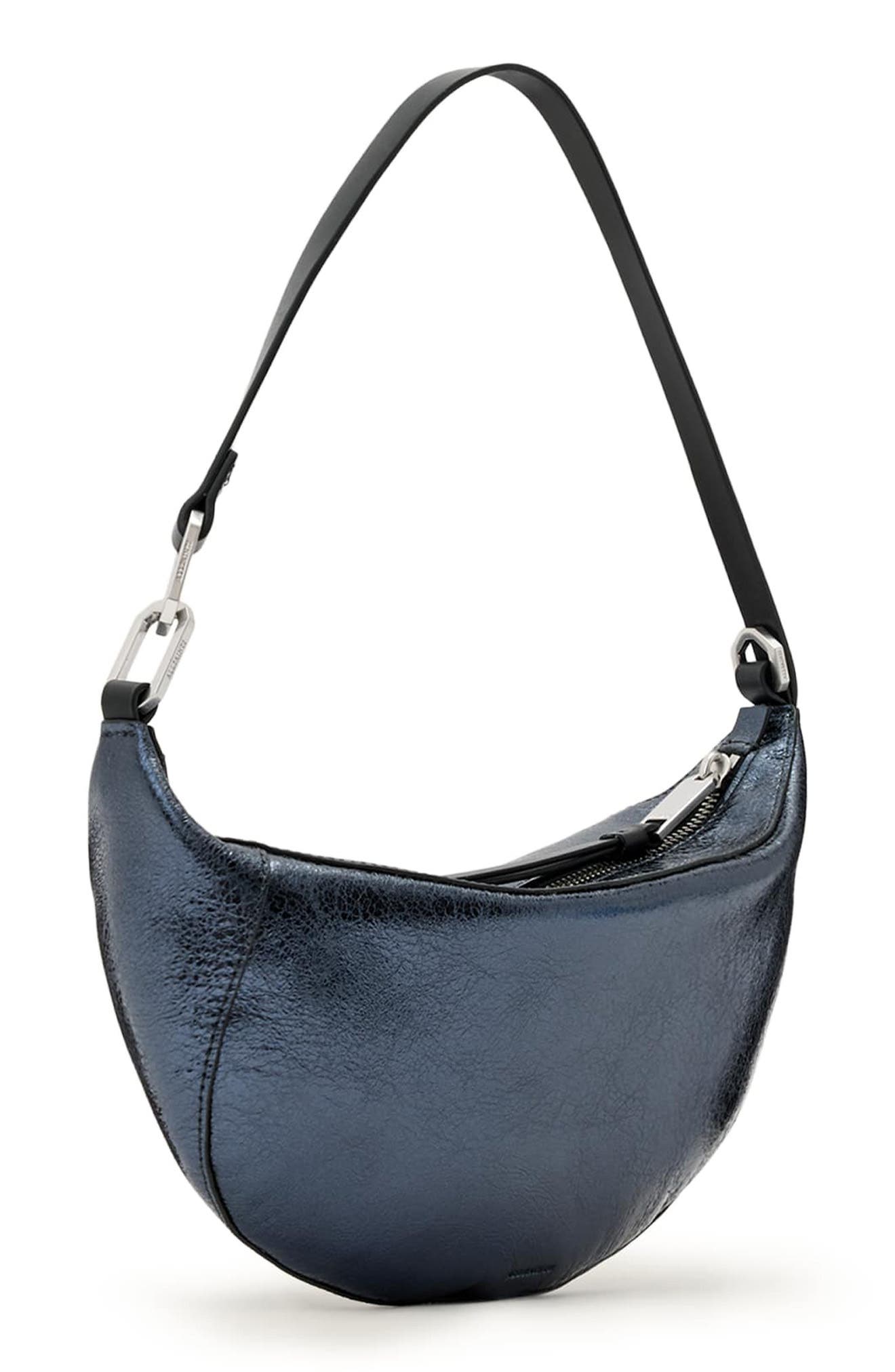 Micro Luna Shoulder Bag, Alternate, color, INK BLUE