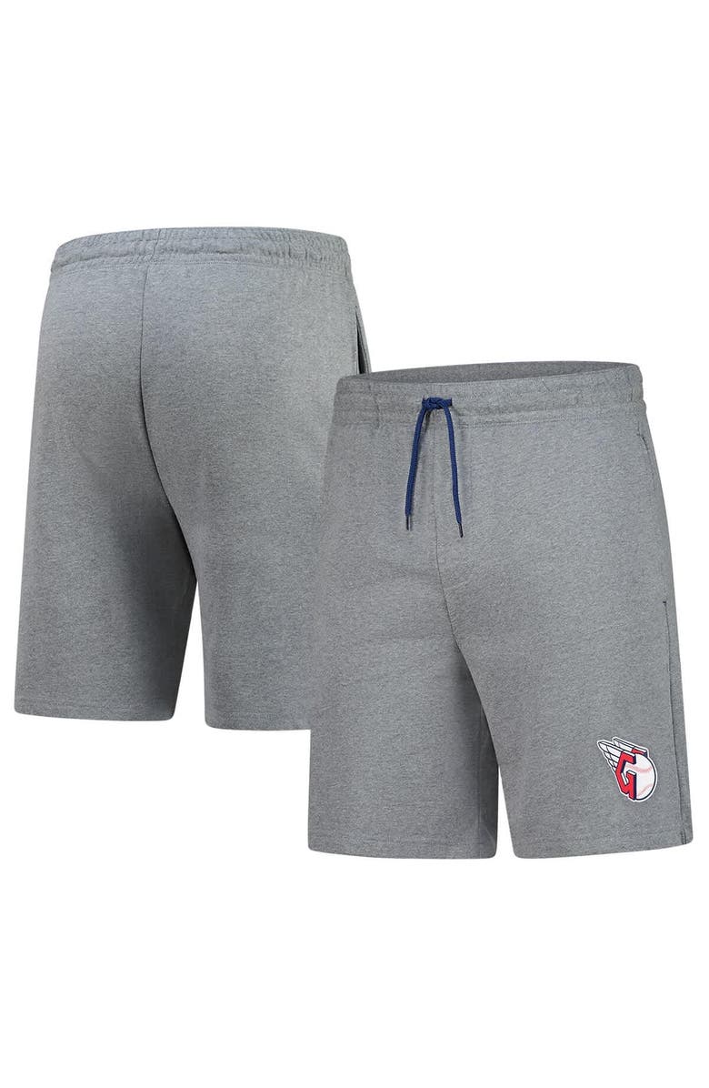 FANATICS Men's Fanatics  Heather Gray Cleveland Guardians Logo Shorts, Main, color, 