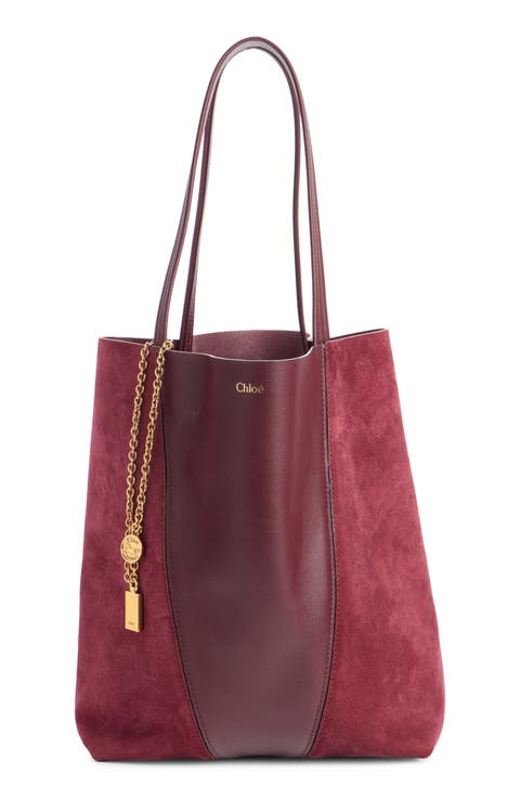 Spin Leather & Suede Tote