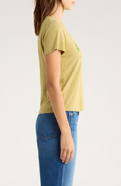 Re/done Classic Peanuts® Cotton T-shirt In Yellow