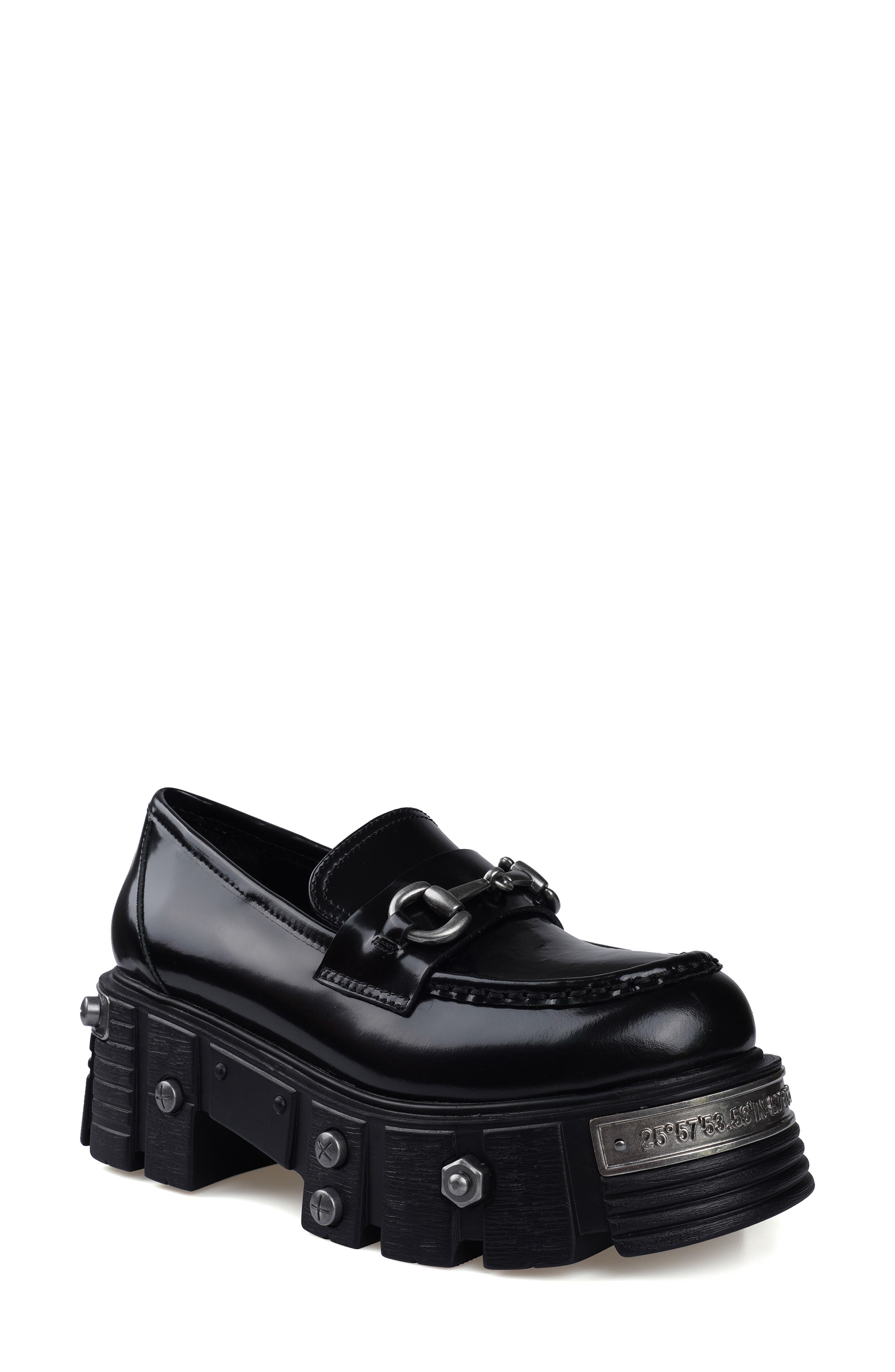 ZIGI Antina Lug Sole Loafer, Main, color, Black Leather