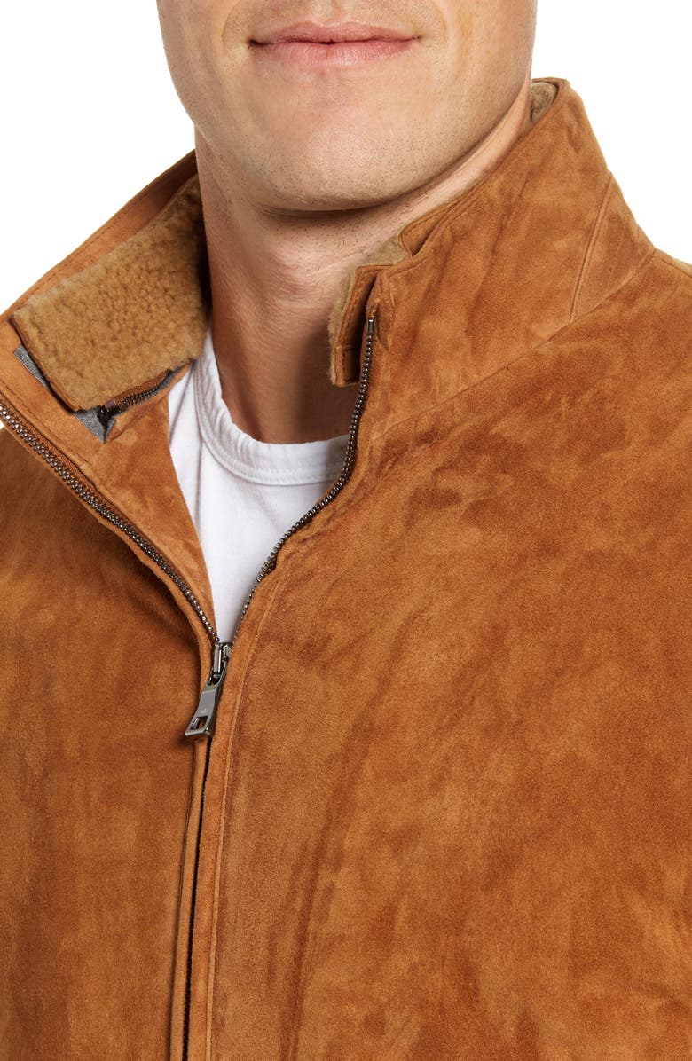 Peter Millar Vanoise Stretch Suede Jacket, Alternate, color,