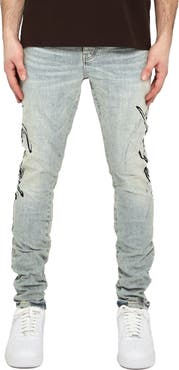 PURPLE BRAND Double Script Skinny Jeans