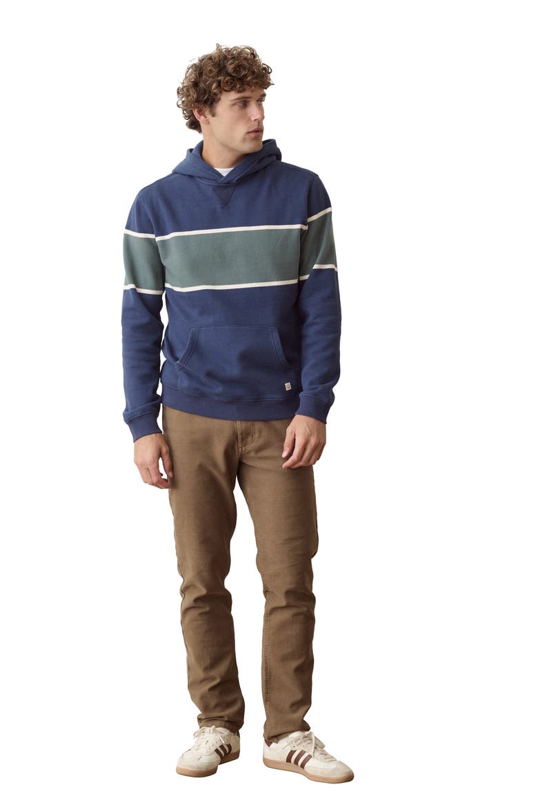 Relaxed Cloud 9 Colorblocked Hoodie, Alternate, color, MOOD INDIGO COLORBLOCK