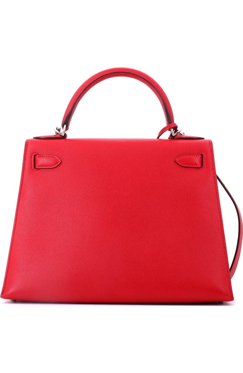 Pre-Owned Hermes Kelly Handbag Red Epsom with Palladium Hardware 28, Alternate, color, Rouge Casaque