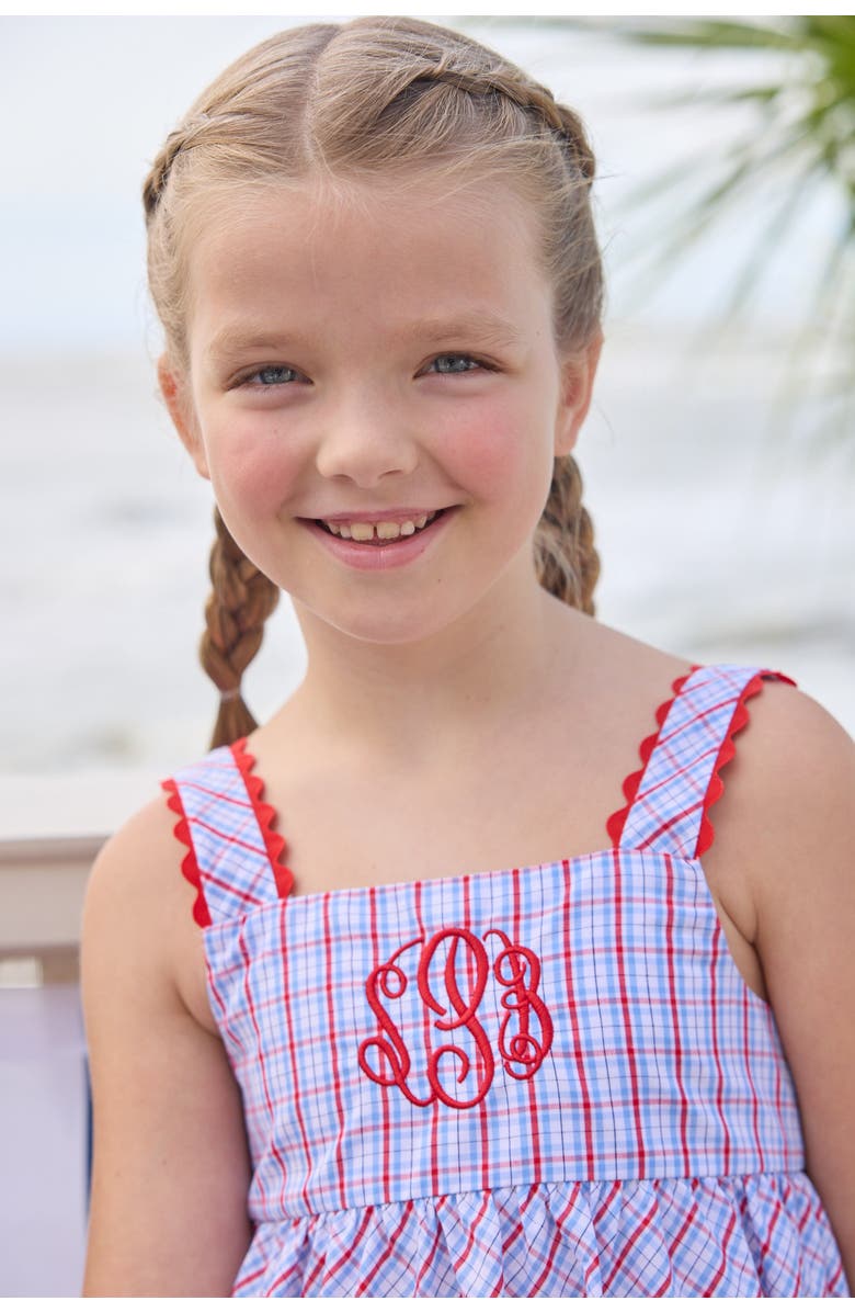 Little English Kids' Evie Dress Blend, Alternate, color, Patriotic Plaid
