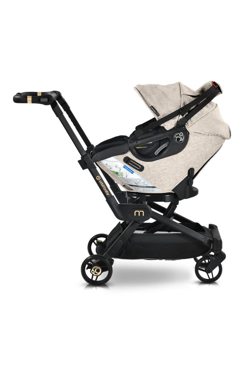 M+ Stroll, Lounge & Ride Car Seat, Bassinet & Stroller Travel System, Alternate, color, SQUIG/ BLACK L/ FLAX