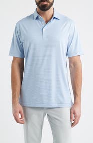 Peter Millar Owens Stripe Performance Jersey Golf Polo