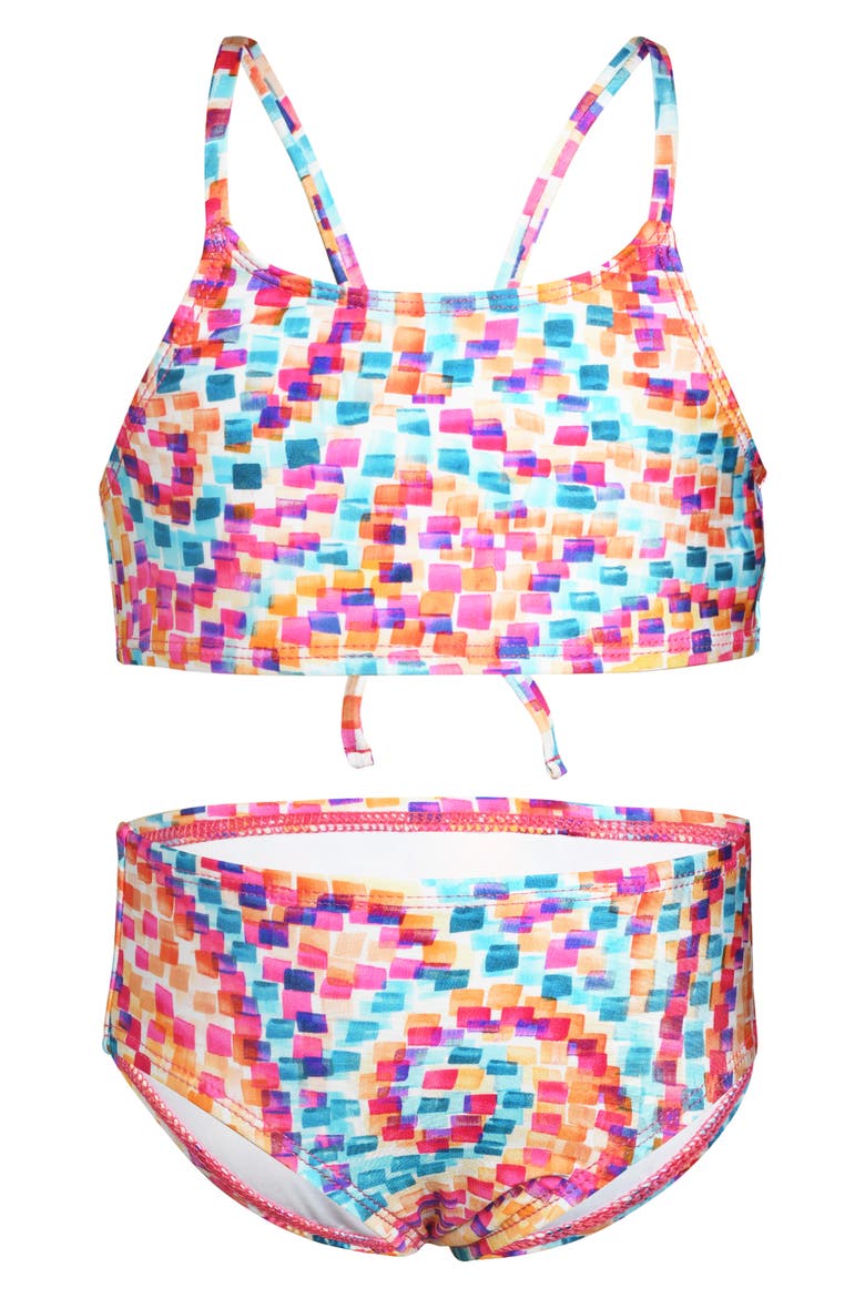 Kids' Pebble Two-Piece Swimsuit, Main, color, MULTI