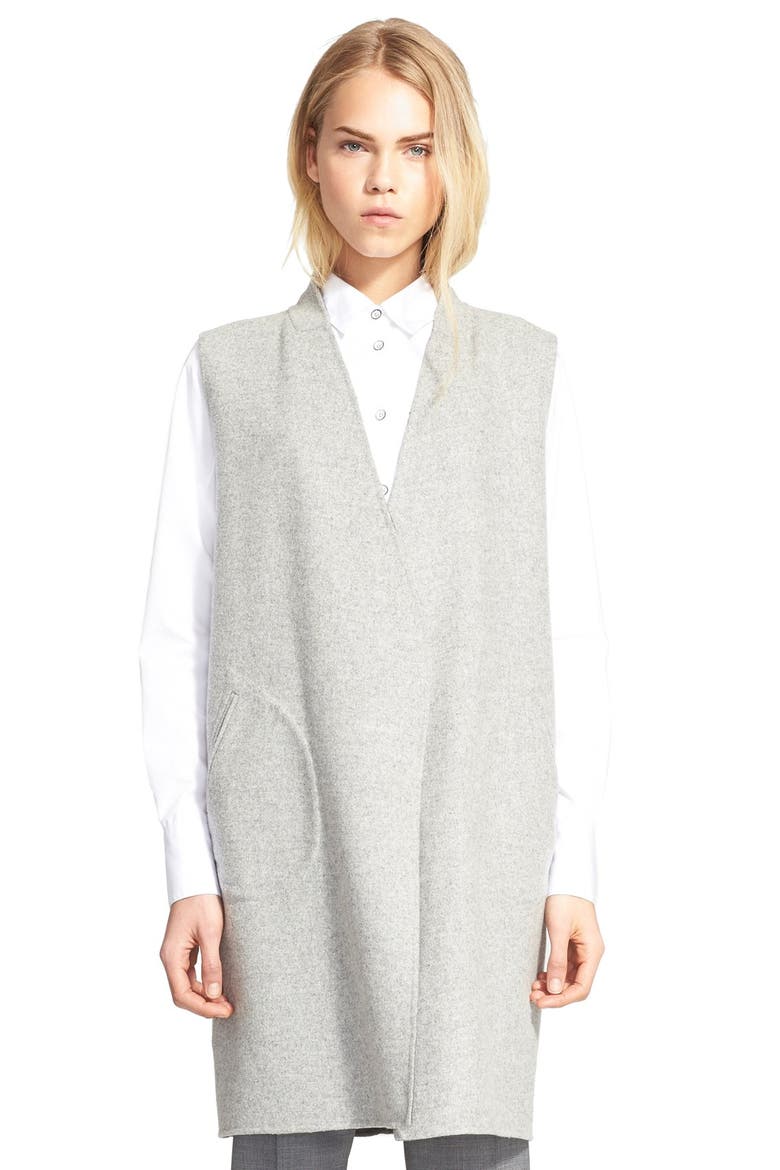 'Singer' Wool Blend Vest, Main, color, LIGHT GREY