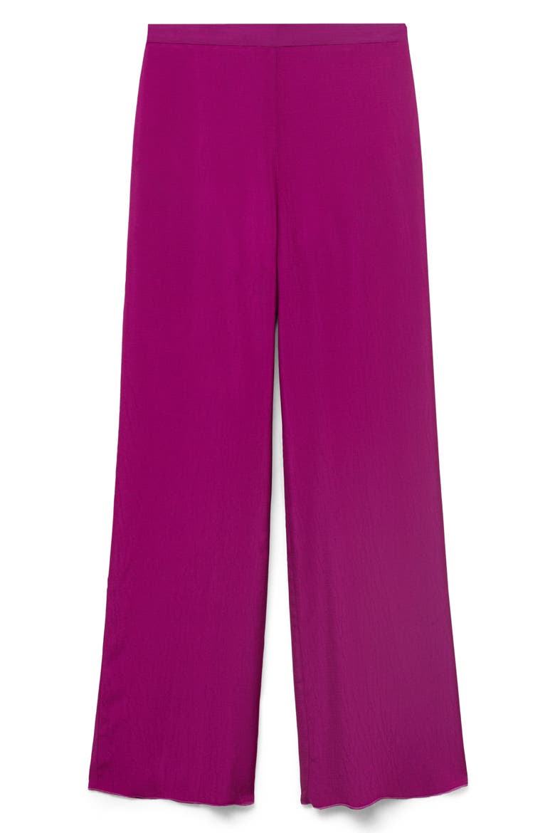 Satin Straight Leg pants, Alternate, color, PURPLE