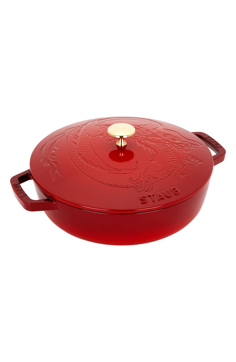 Staub 2.5-Quart Enameled Cast Iron Braiser, Main, color, 
