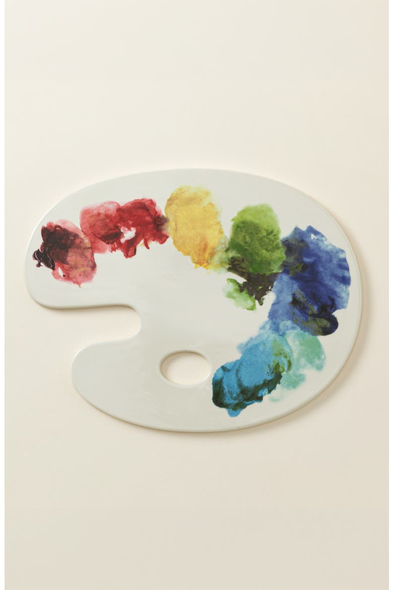Artist Palette Serving Board, Alternate, color, Multi