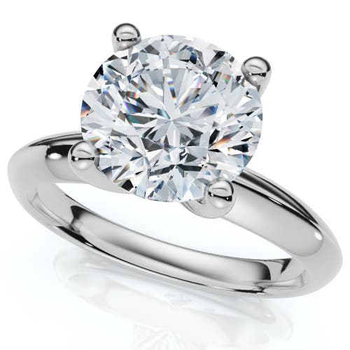 Bliss Diamond Certified 2.60ct Solitaire Diamond Engagement Ring Gold Or Platinum Lab Grown In 14k White Gold