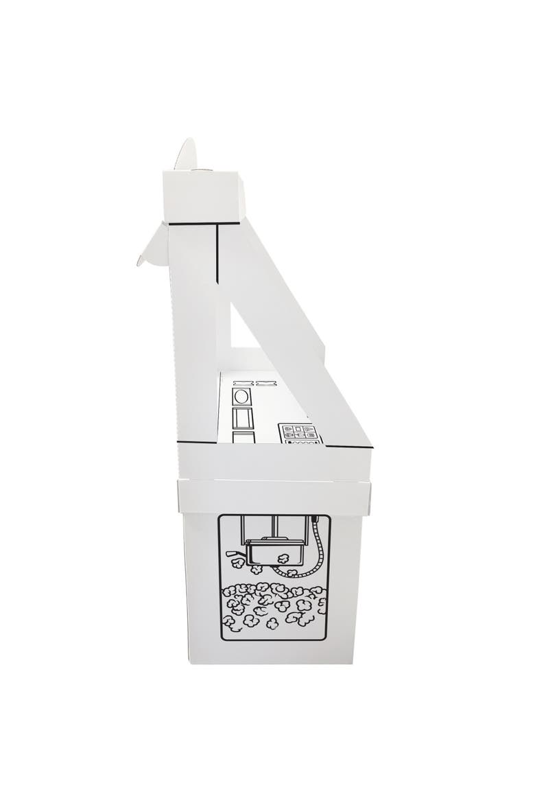 Movie Theater Snack Stand, Decorate A Cardboard Cinema, Alternate, color, Multicolored