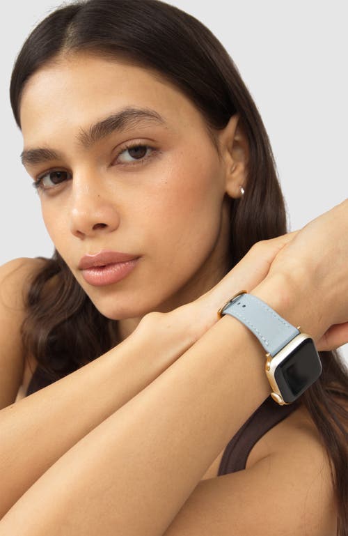 Hyer Goods Upcycled Leather Apple Watch Band In Multi