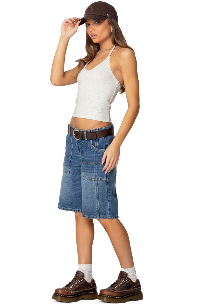 Maybell Halter Top, Alternate, color, GRAY-MELANGE