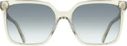 FERRAGAMO 57mm Rectangle Sunglasses