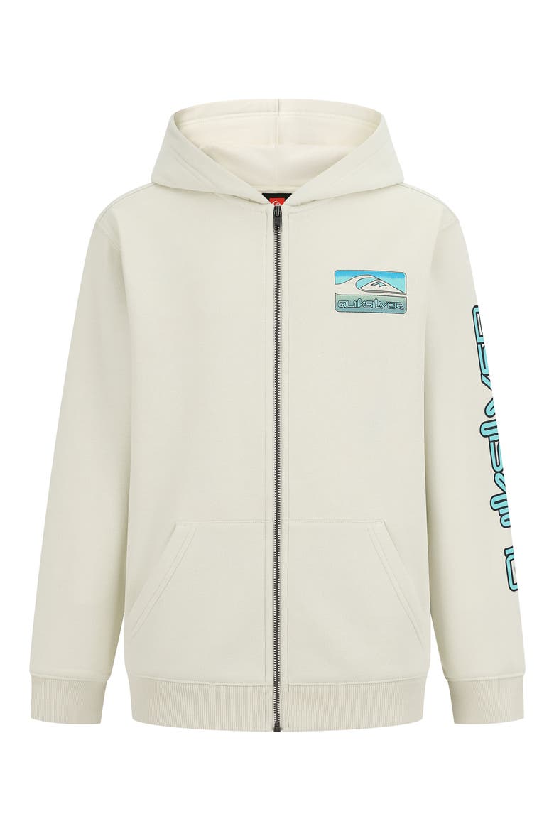 Kids' Half Step Full Zip Hoodie, Main, color, SILVER BIRCH
