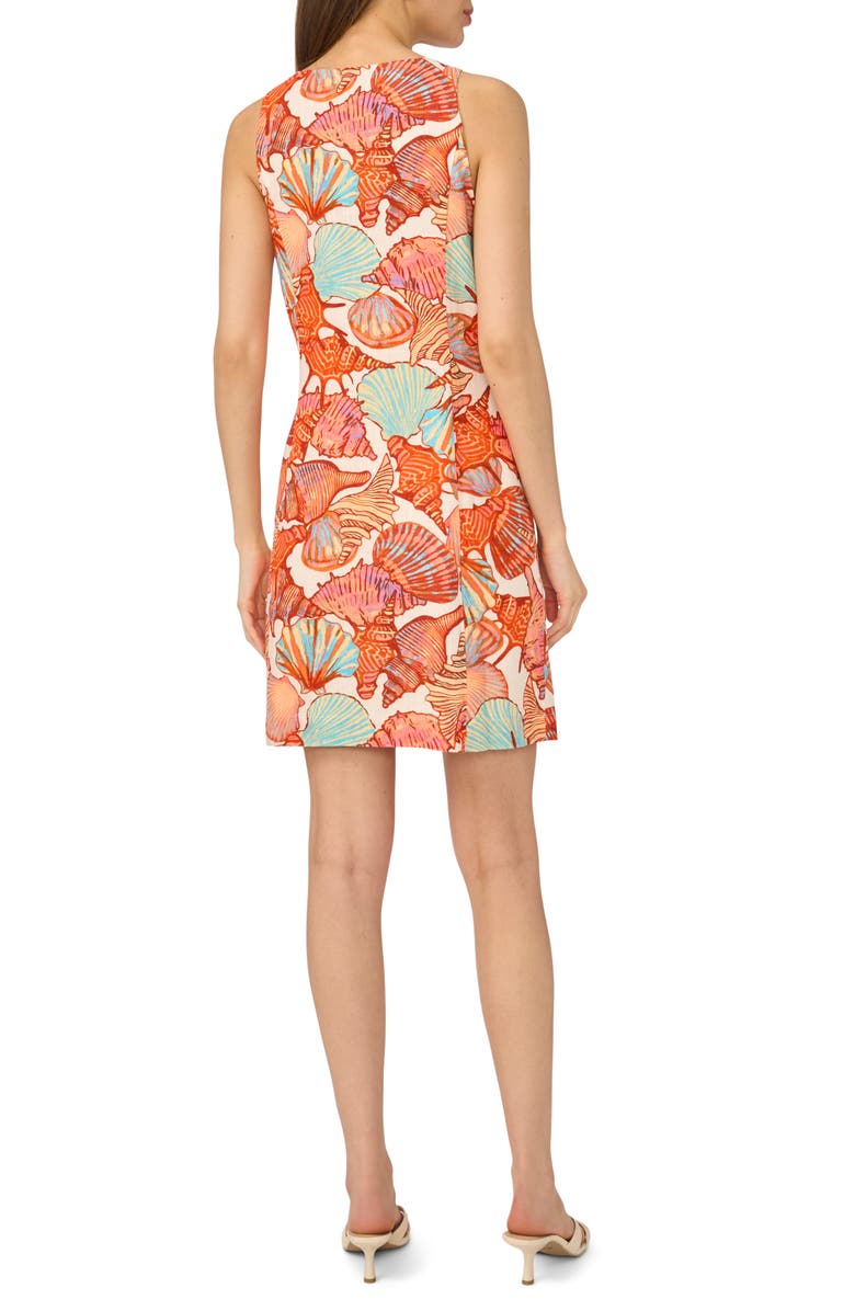 Halogen<sup>®</sup> Shell Button Front A-Line Dress, Alternate, color, Pink Multi