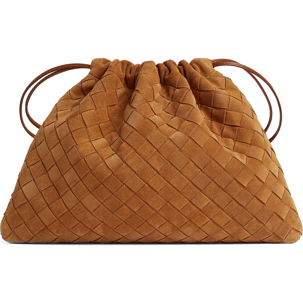 Bottega Veneta Medium Dustbag Intrecciato Suede Bag