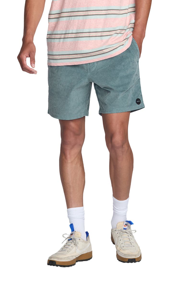 Escape Drawstring Cotton Walking Shorts, Main, color, LEAD
