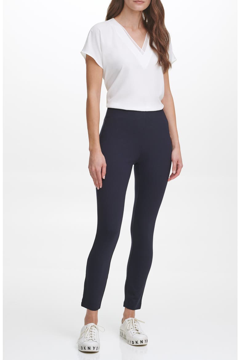 Pull-On Leggings, Alternate, color, BLACK