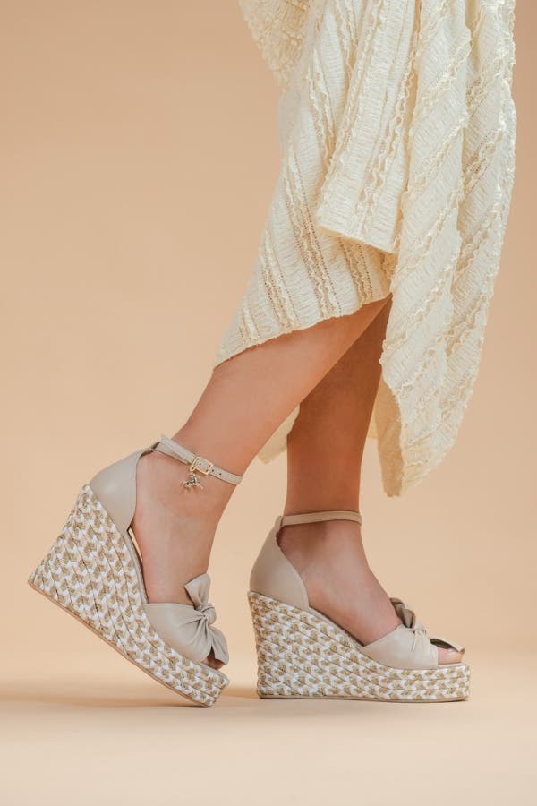 Golden Breeze Wedge Sandals, Alternate, color, Beige