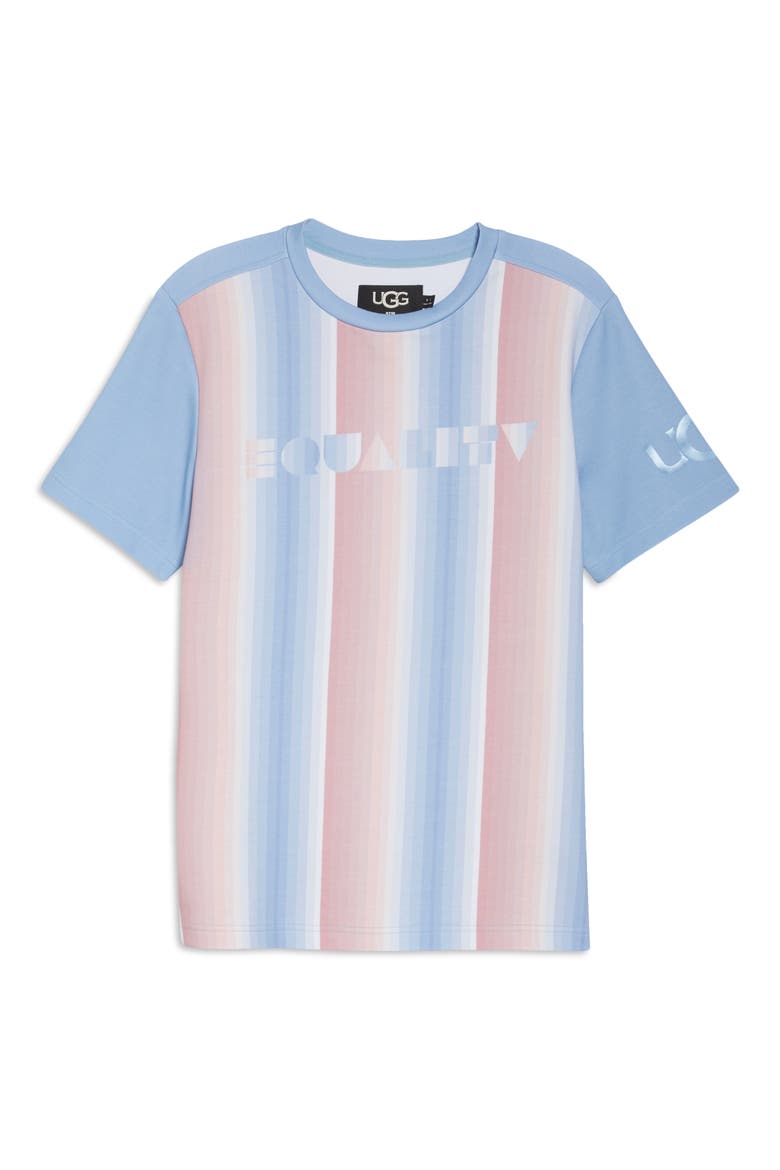 UGG Pride Logo Graphic Tee, Alternate, color, PRIDE STRIPES